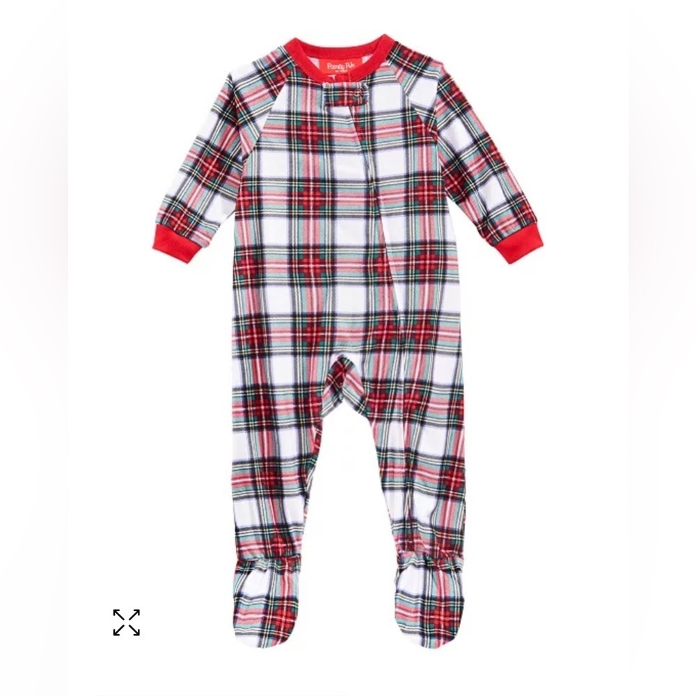 Family Pajamas Matching Baby Stewart Plaid Footed